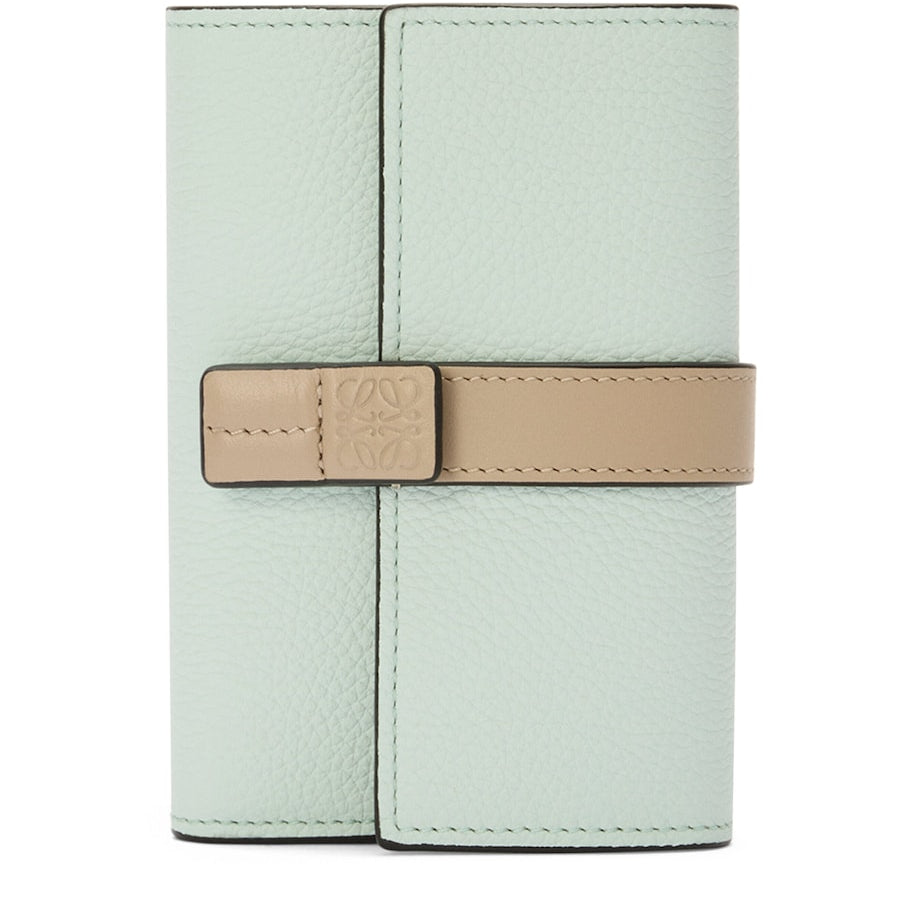 LOEWE Blue Small Calfskin Vertical Wallet