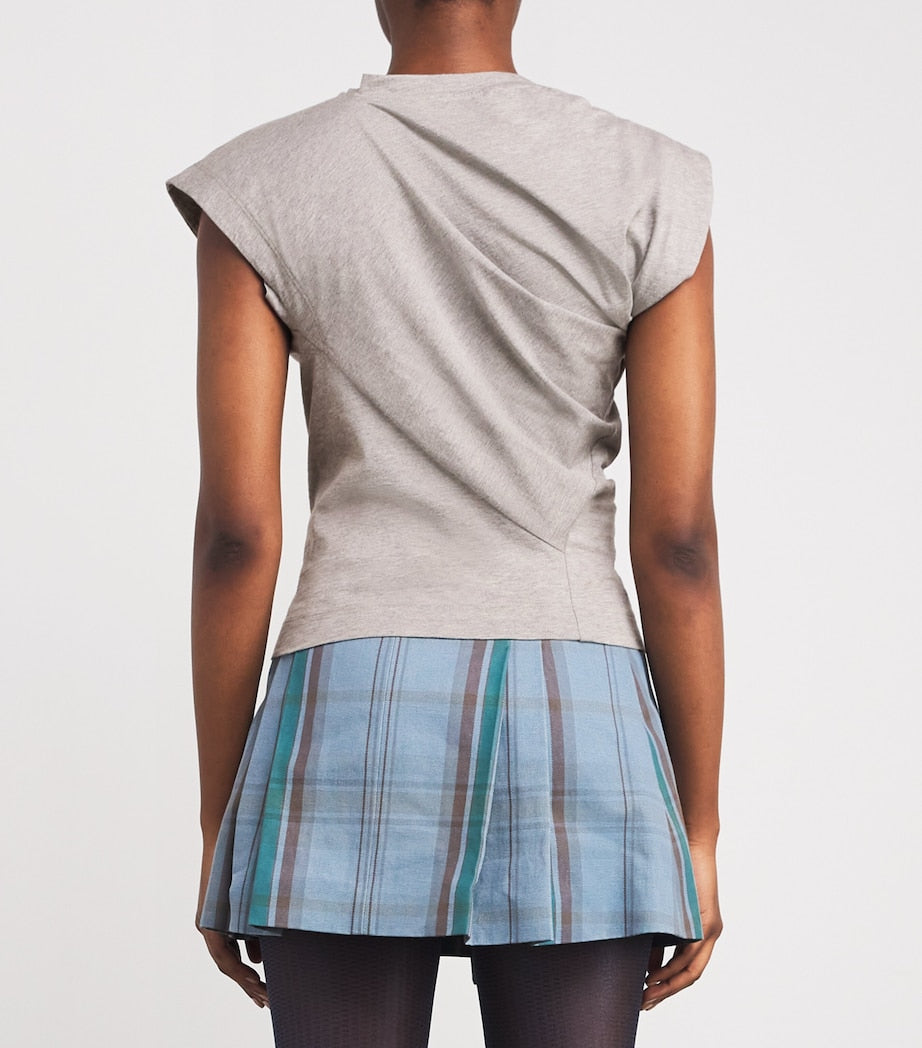 Vivienne Westwood Grey Asymmetric Orb Hebo Top