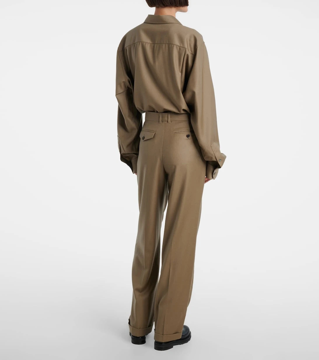 The Row - Sorina high-rise virgin wool pants