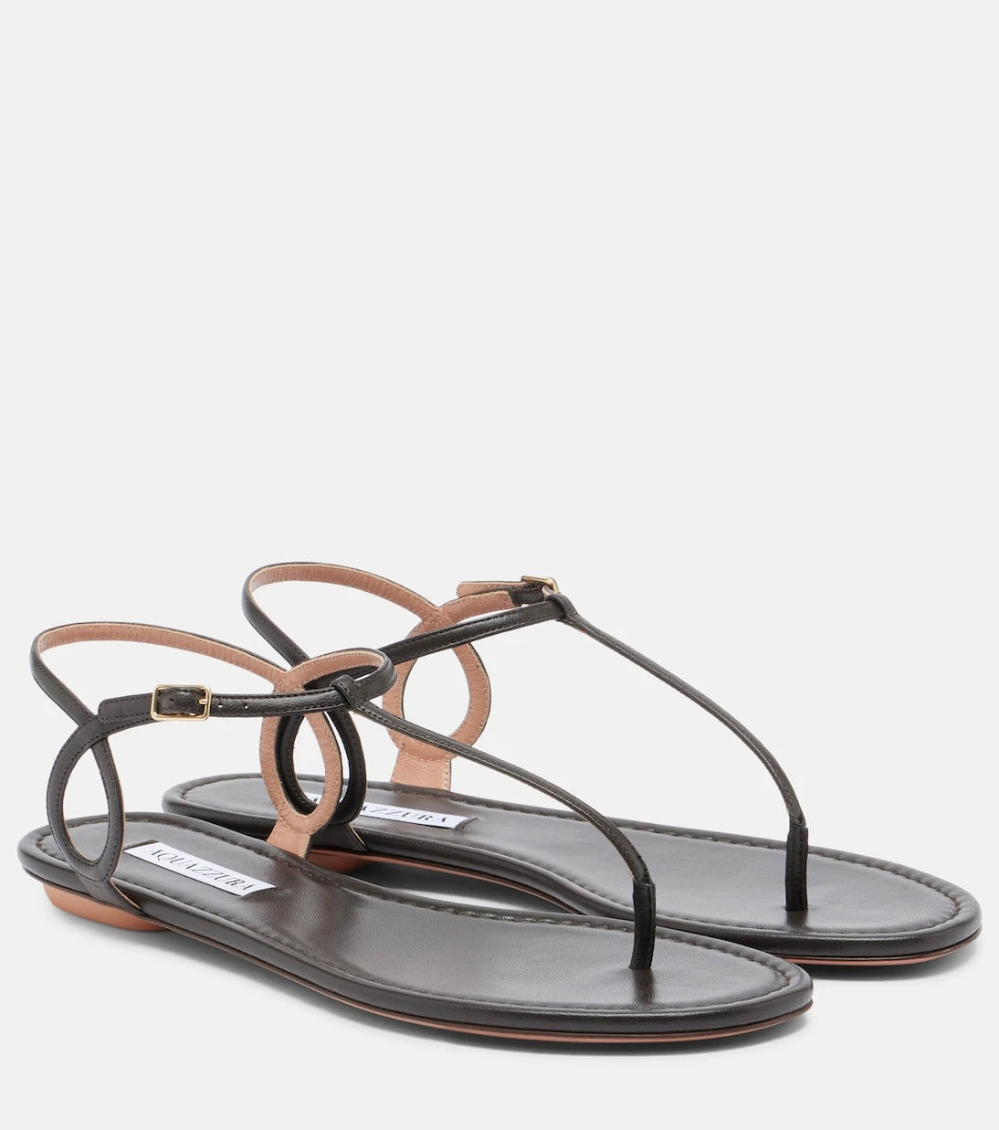 Aquazzura - Almost Bare leather thong sandals