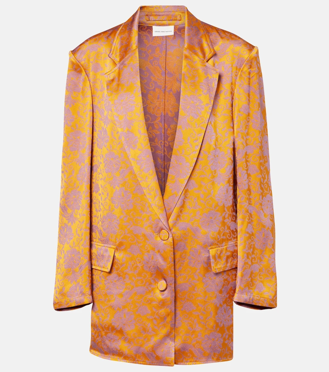 Dries Van Noten - سترة بليزر جاكار مزهرة