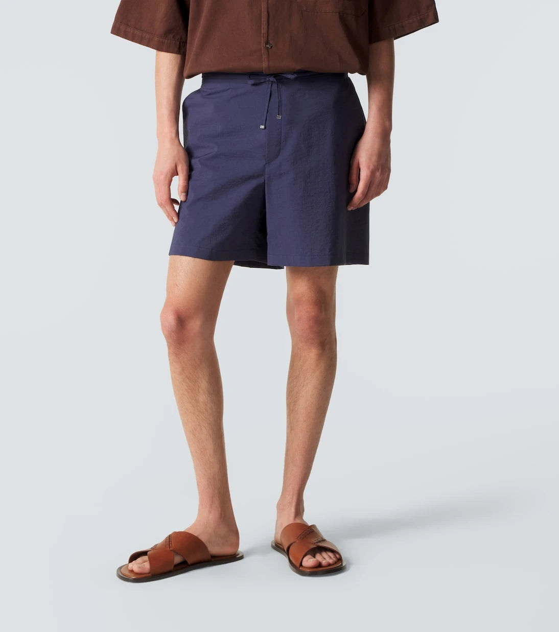 Loewe - Paula's Ibiza cotton-blend poplin shorts