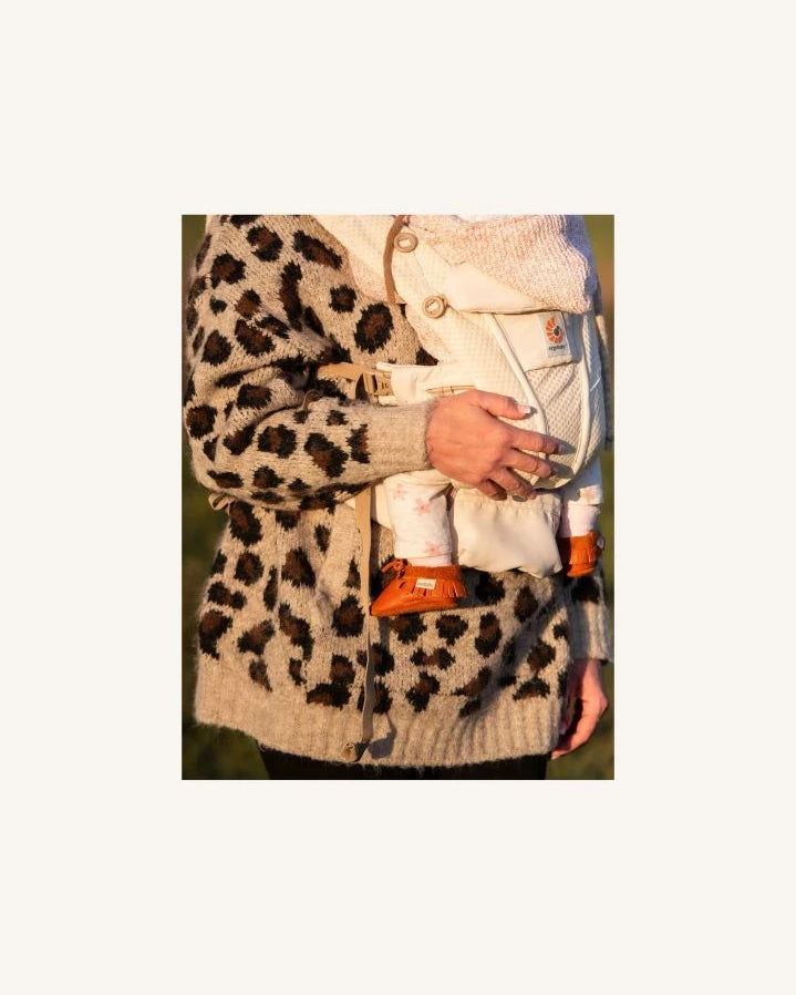 Baobaby - Fringed Knot Slippers | Orange