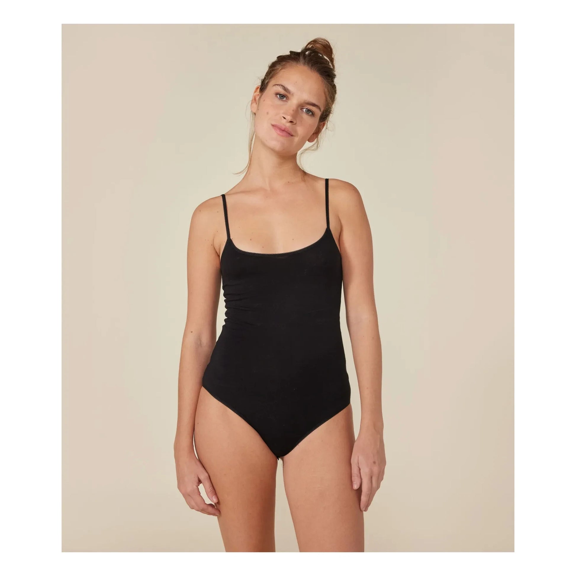 Petit Bateau - Strapless bodysuit - Women's collection  | Black