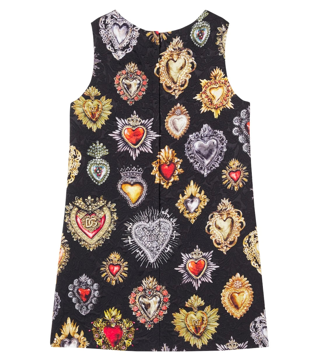 Dolce&Gabbana Kids - Printed brocade dress
