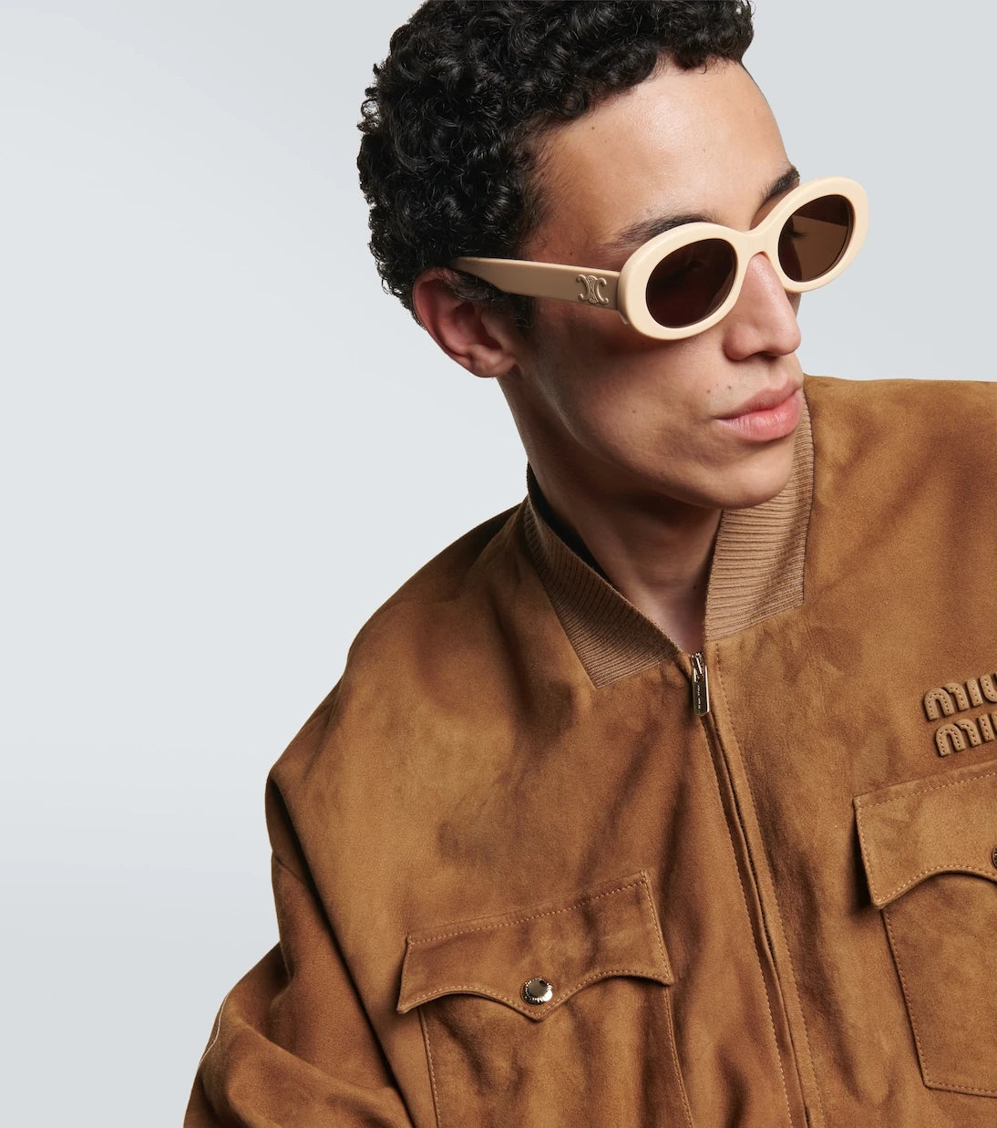 Celine Eyewear - Triomphe 01 oval sunglasses