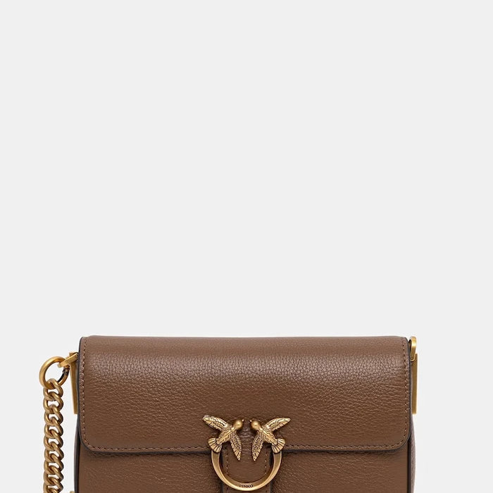 Pinko kadın deri crossbody çanta