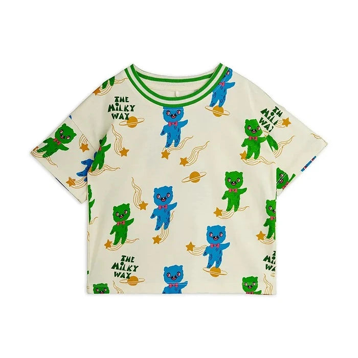 Детска памучна тениска Mini Rodini Alien