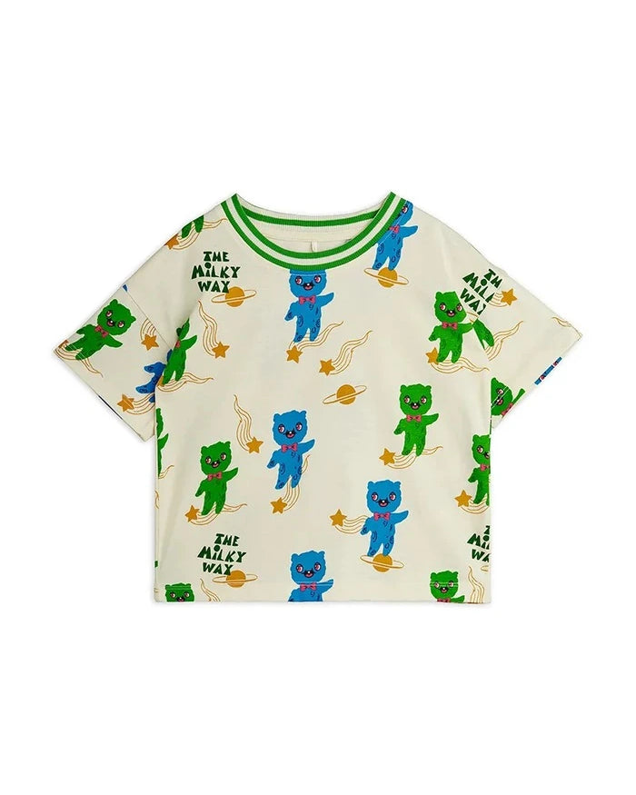 Детска памучна тениска Mini Rodini Alien