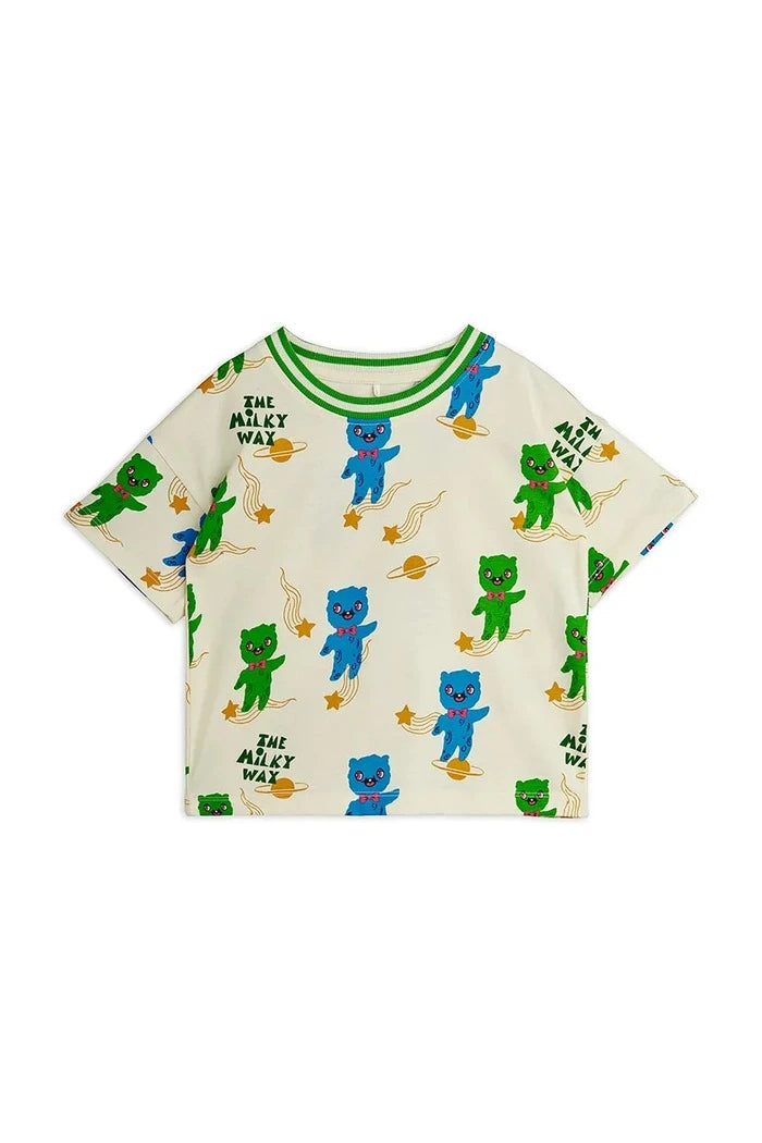 Детска памучна тениска Mini Rodini Alien