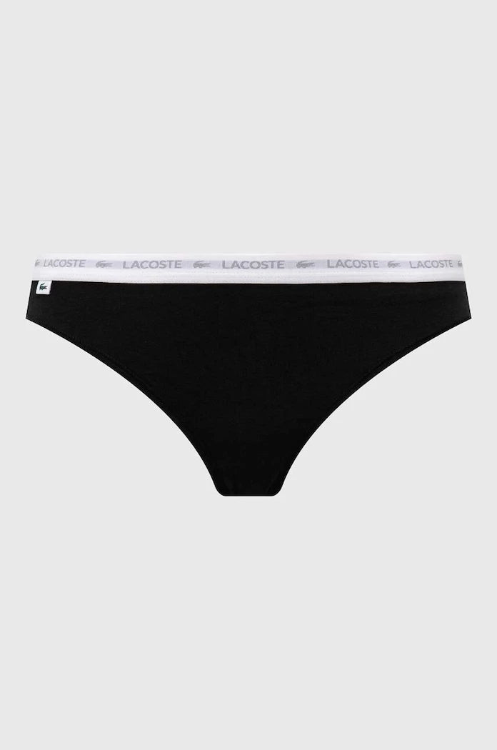 Lacoste Pamuk ve Elastanlı Kadın String Külot 3'lü