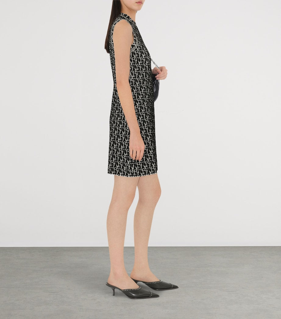 Wool-Blend B Charm Mini Dress BLACK IP PTTRN