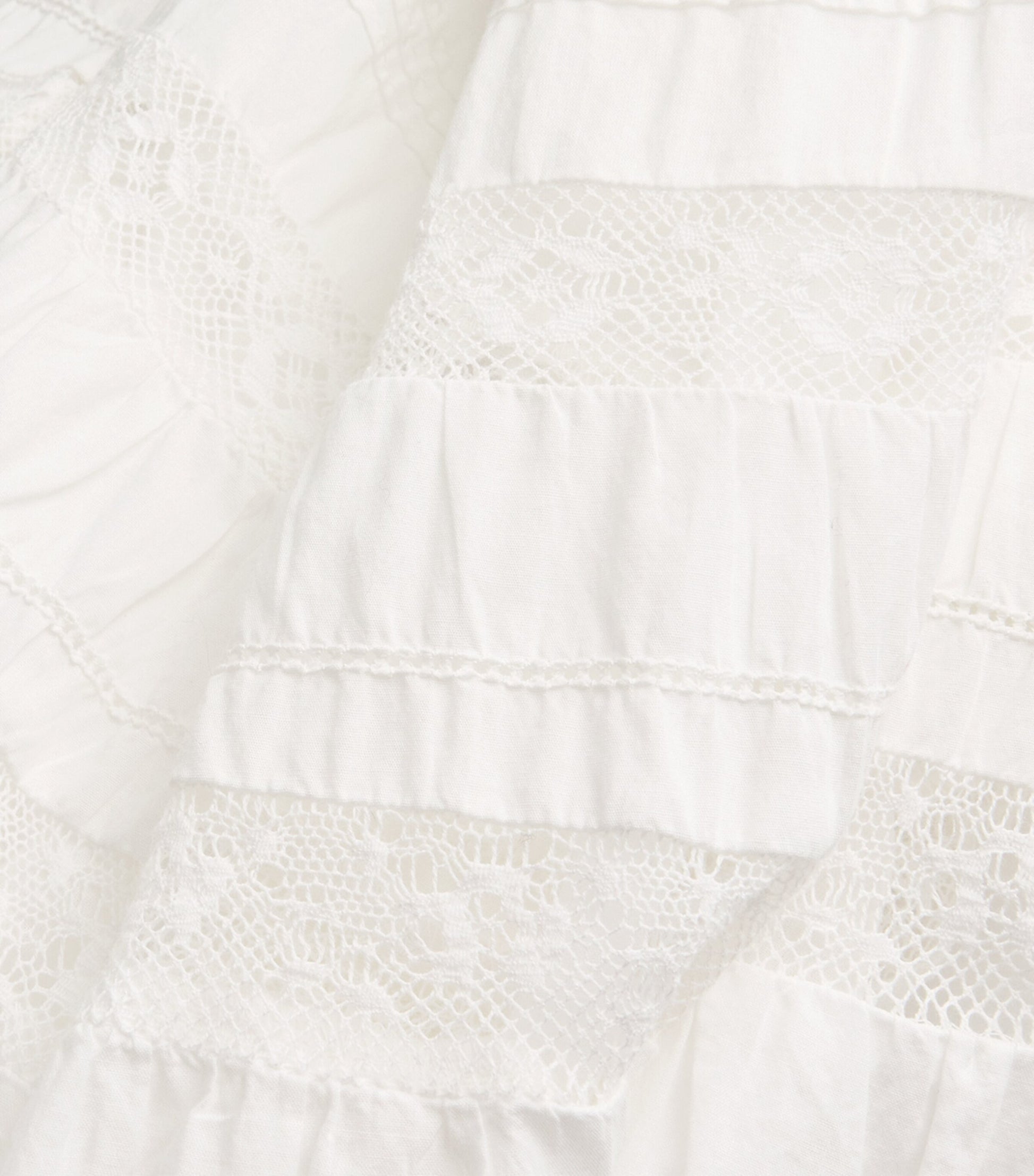 White Cotton Rivoli Maxi Skirt