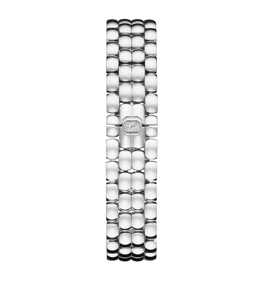 Stainless Steel and Diamond Happy Sport Oval Watch 29mm