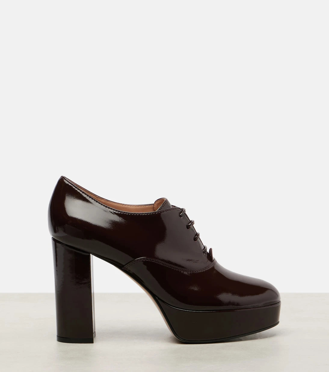 Gianvito Rossi - 70 lace-up leather platform pumps