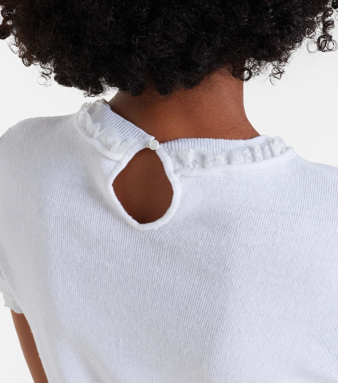 Shushu/Tong - Lace-trimmed linen top