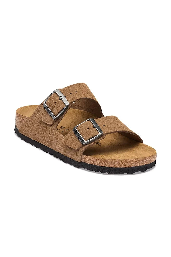 Birkenstock чехли от велур Arizona Suede Leather