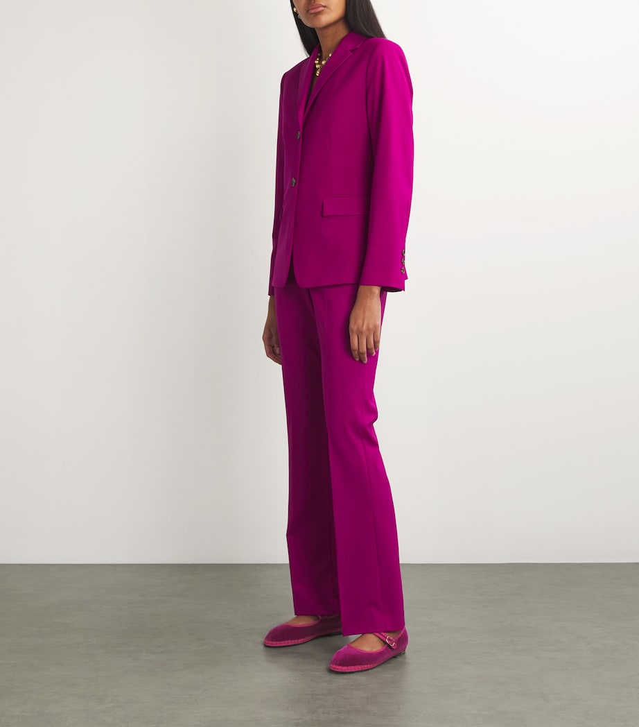 Flabelus Pink Velvet Nomi Mary Jane Flats