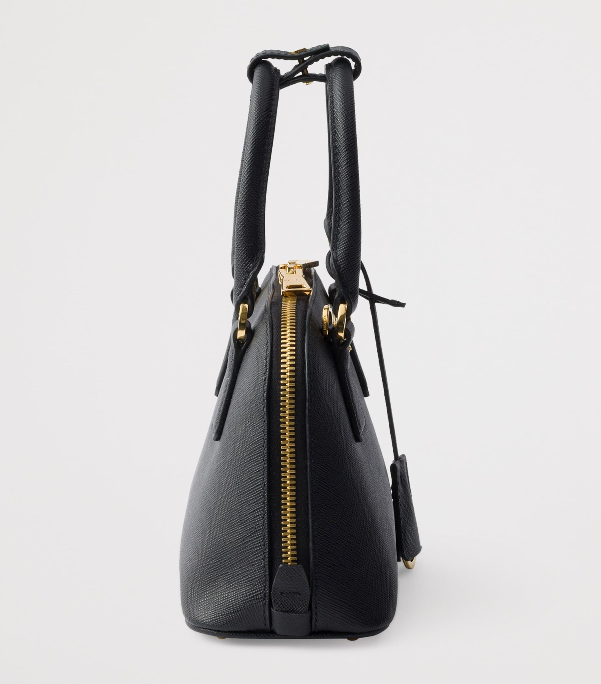 Prada Black Mini Leather Promenade Top-Handle Bag