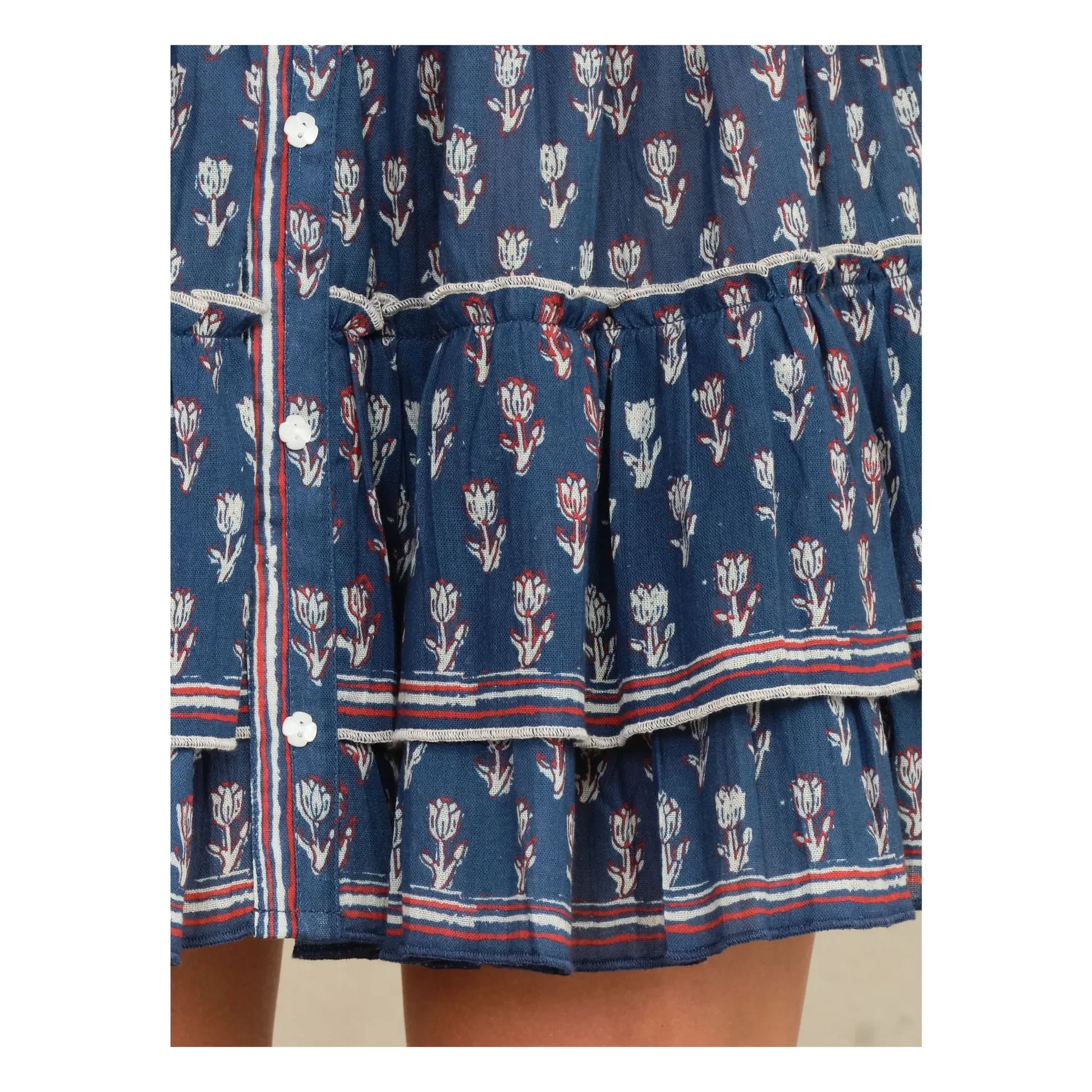 M.A.B.E. - Ari Coton skirt | Indigo
