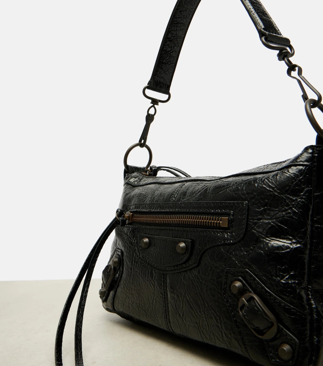 Balenciaga - Le City Moto Mini leather shoulder bag