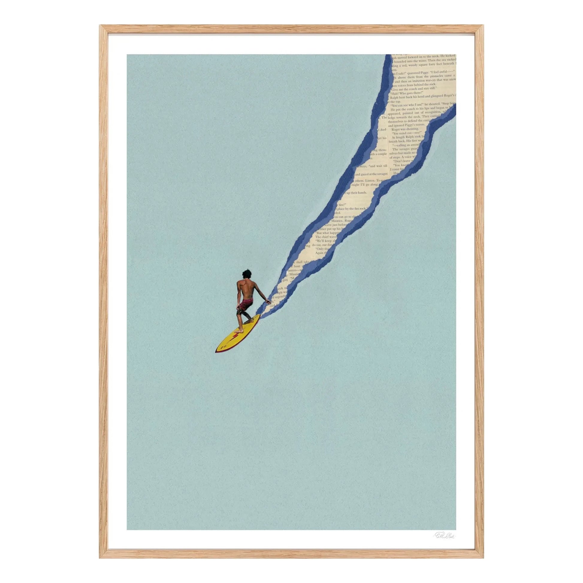 Ciel Glue - Santa Cruz poster | Light blue