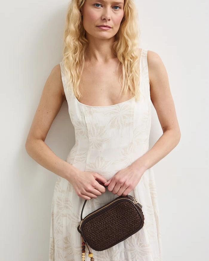 Medicine чанта crossbody дамска от сплетена материя