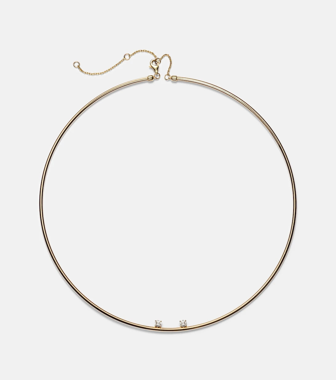 Yvonne Léon - 9kt gold choker with diamonds