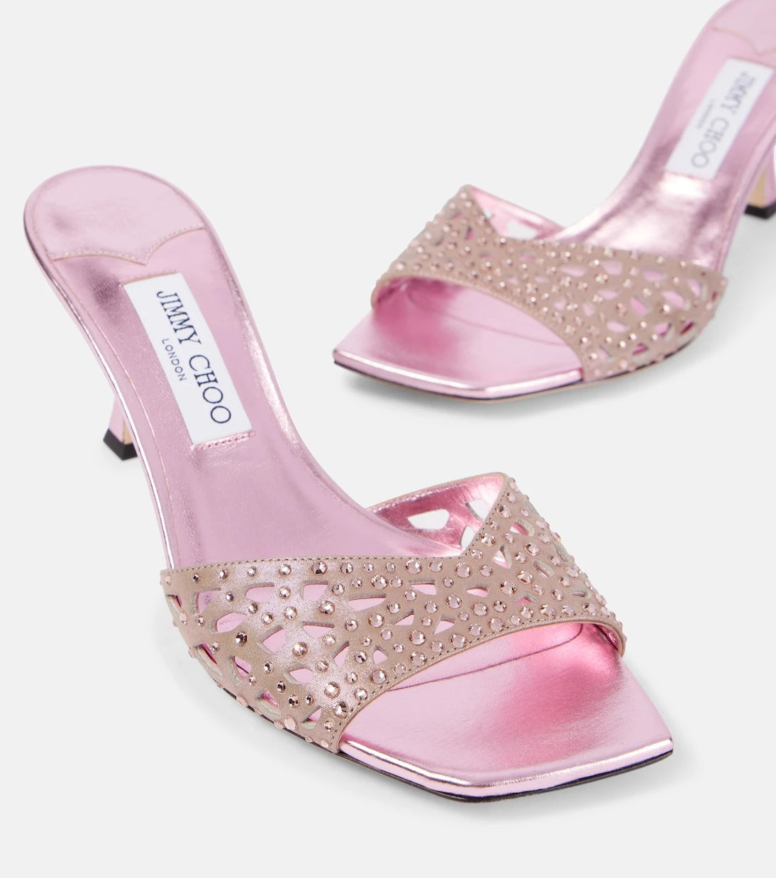Jimmy Choo - حذاء ميول سكاي 70 مزين بالجلد السويدي