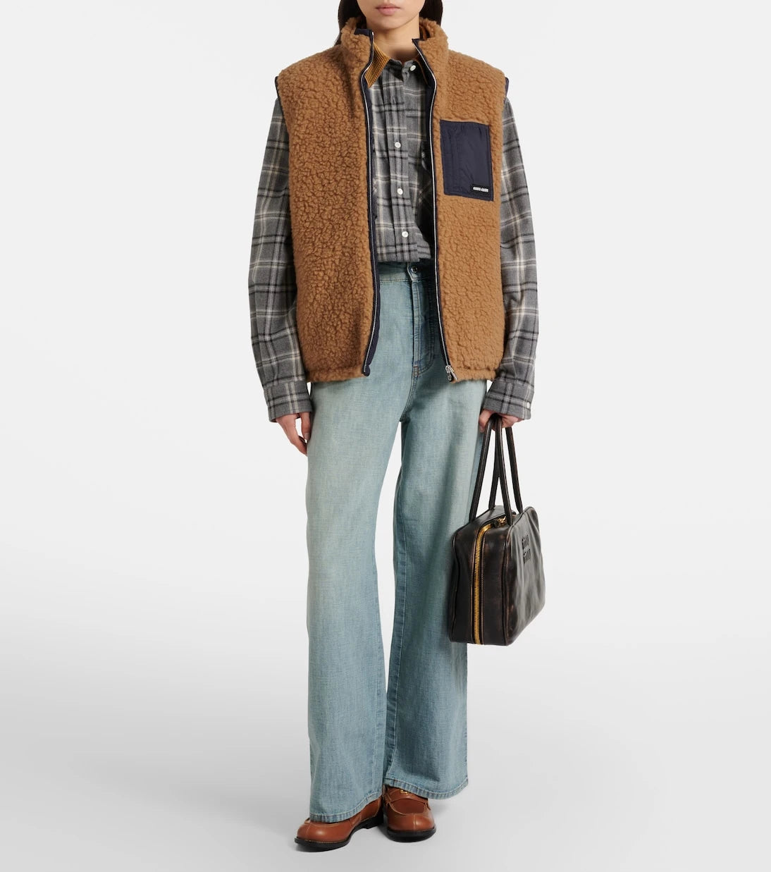 Miu Miu - Leather penny loafers
