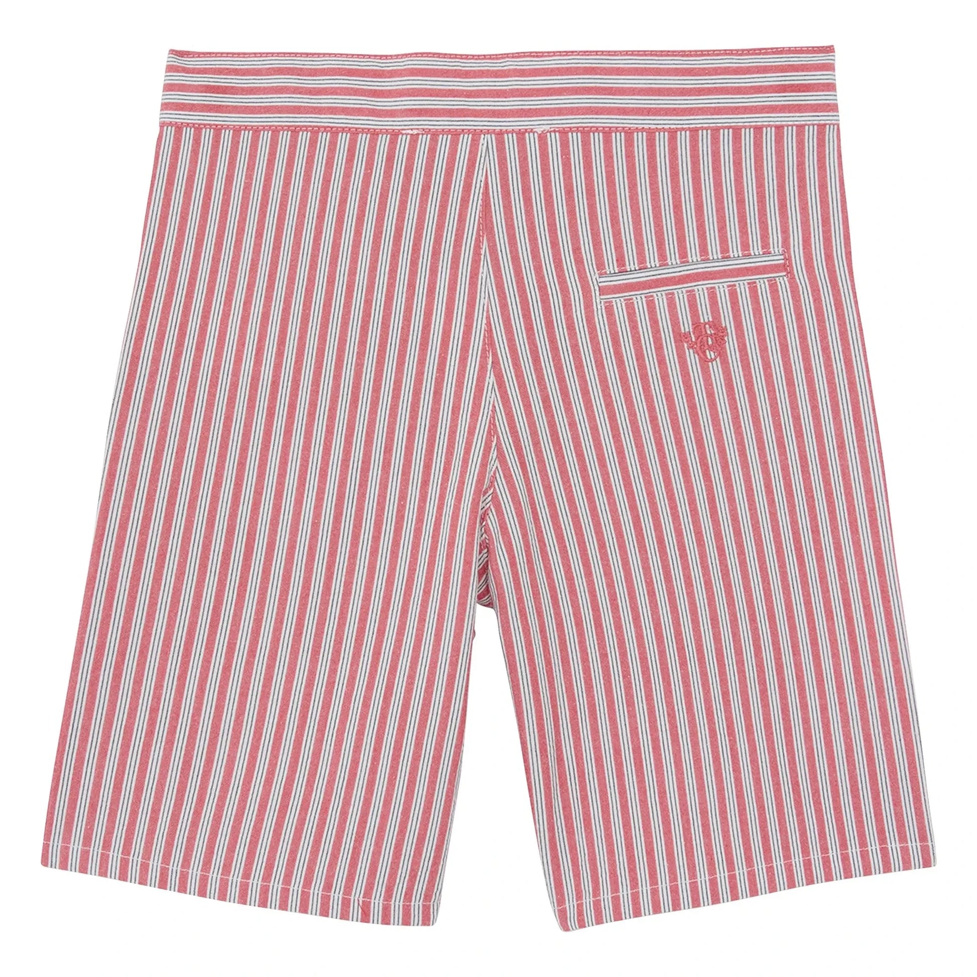 Tartine et Chocolat - Striped Bermuda shorts | Red