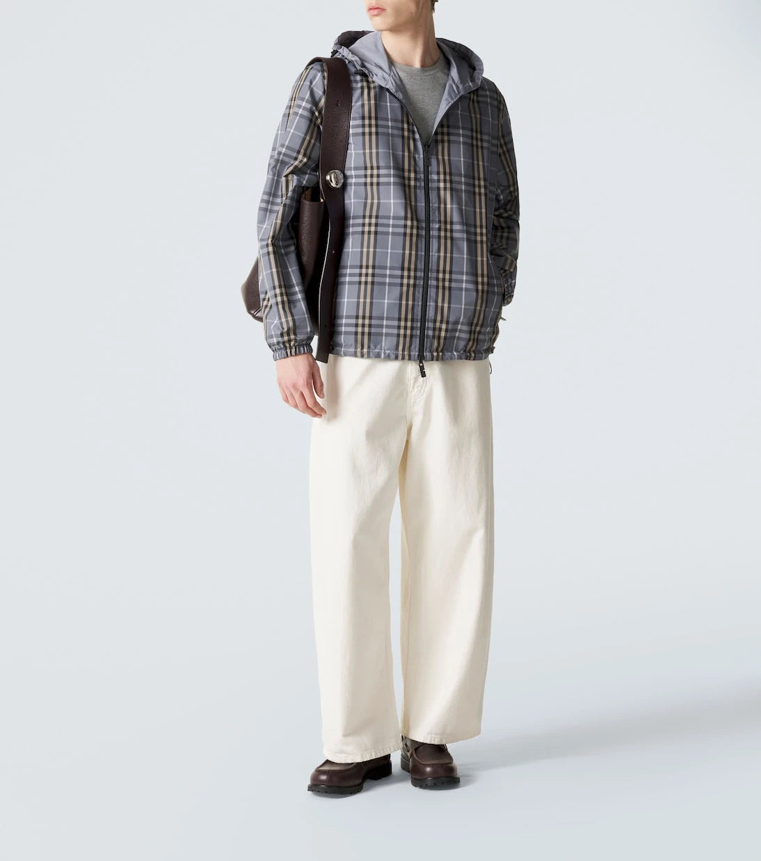 Burberry - Burberry Check reversible hooded jacket