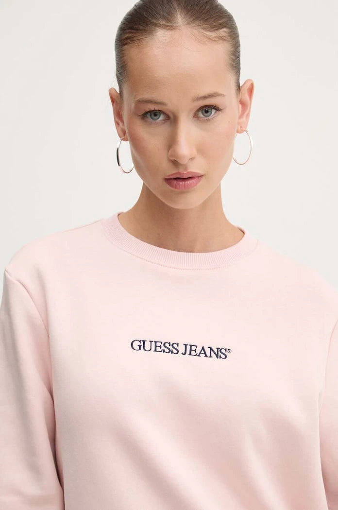 Guess Jeans kadın pamuklu sweatshirt
