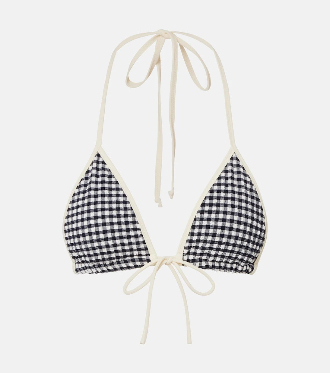 Montce - Emma gingham seersucker bikini top