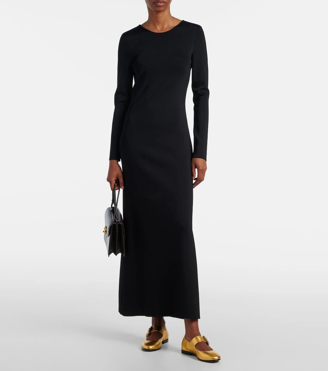 Bottega Veneta - Amy metallic leather Mary Jane flats
