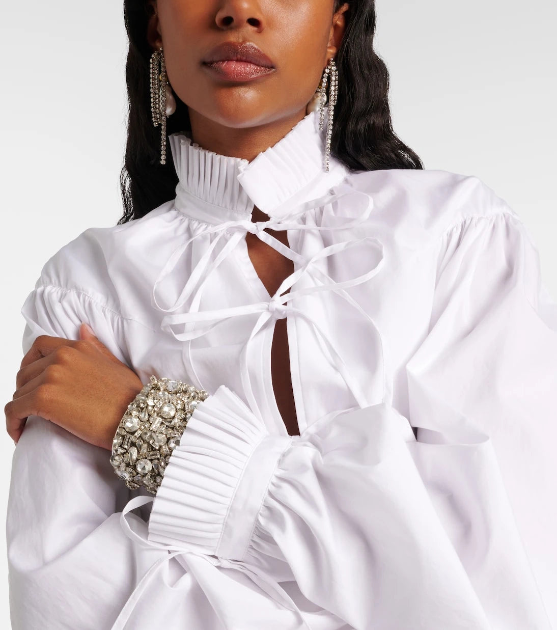 Dries Van Noten - Embellished drop earrings