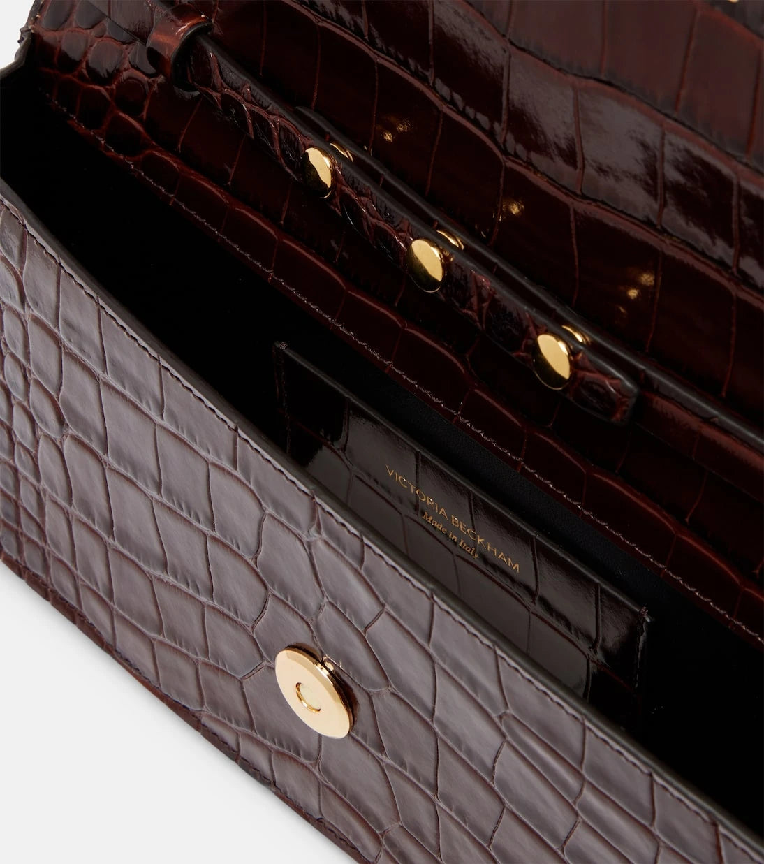 Victoria Beckham - Dorian East-West croc-effect leather clutch