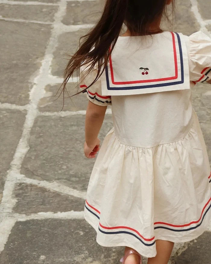 Konges Sløjd ALLIE DRESS GOTS Çocuk Pamuk Elbise