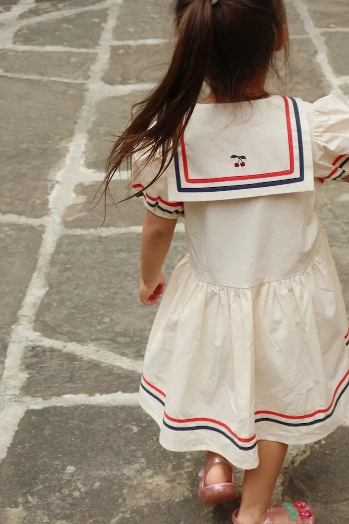 Konges Sløjd ALLIE DRESS GOTS Çocuk Pamuk Elbise