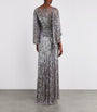 Jenny Packham Metallic Embellished Ines Gown