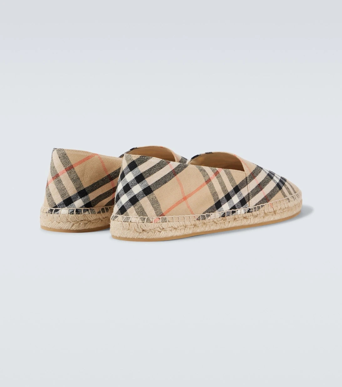 Burberry - حذاء إسبادريل بنقشة مربعات بربري