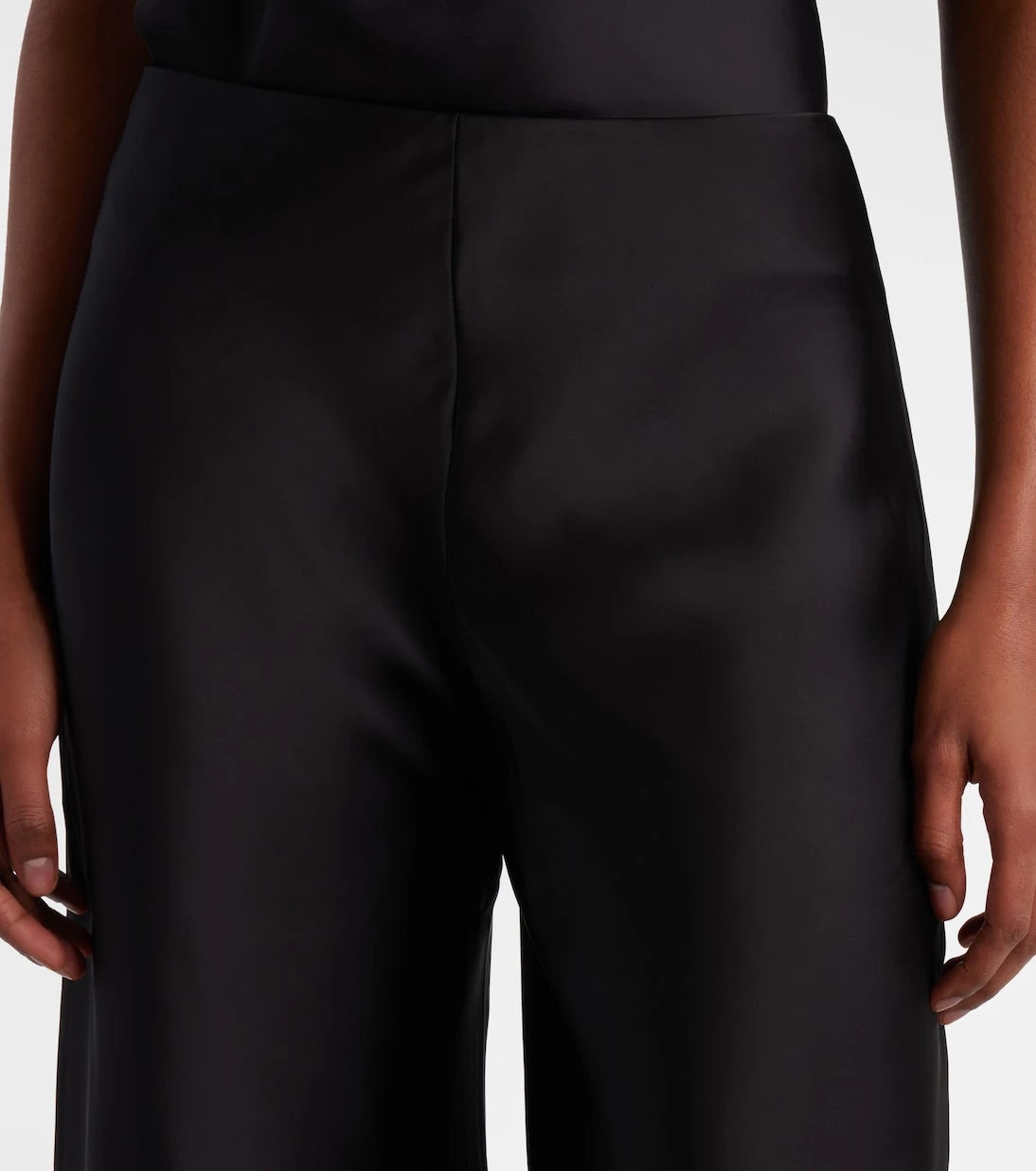 Norma Kamali - Satin wide-leg pants