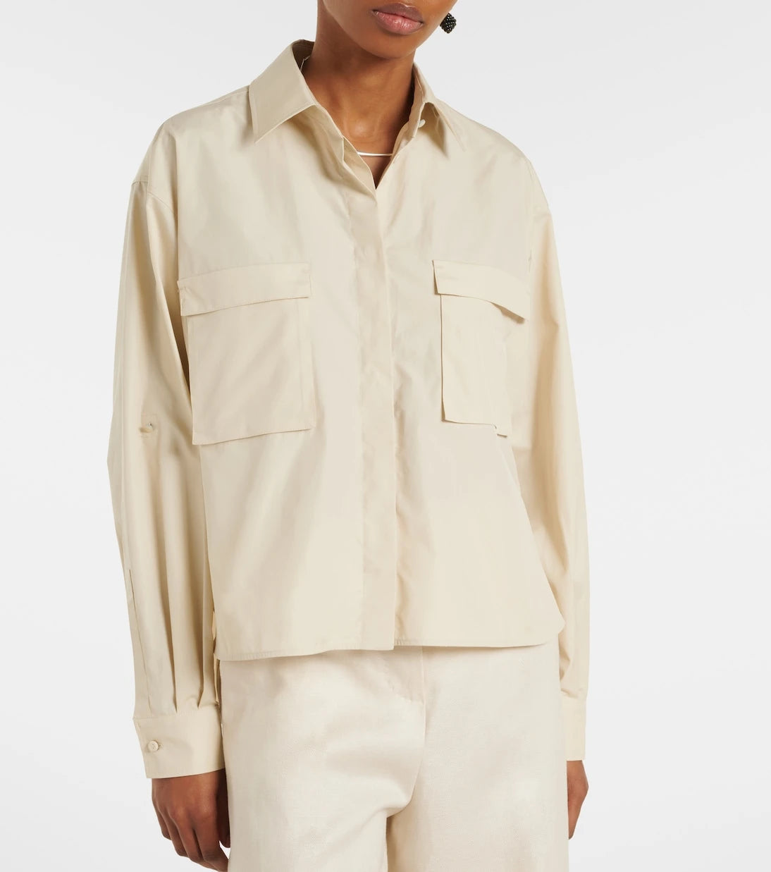 Max Mara - Tenue cotton poplin shirt