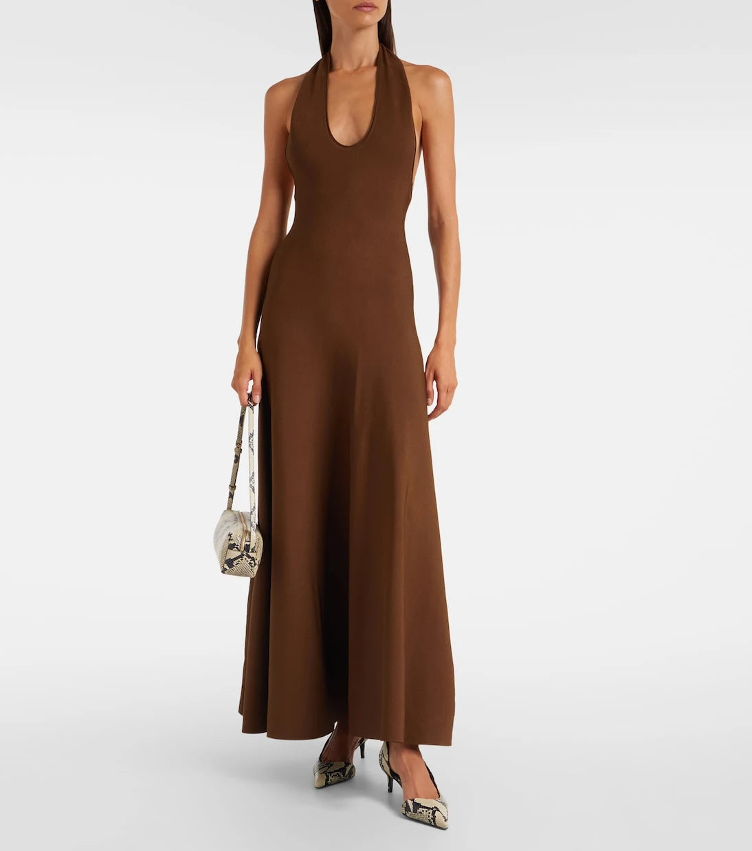 Khaite - Melina halterneck maxi dress