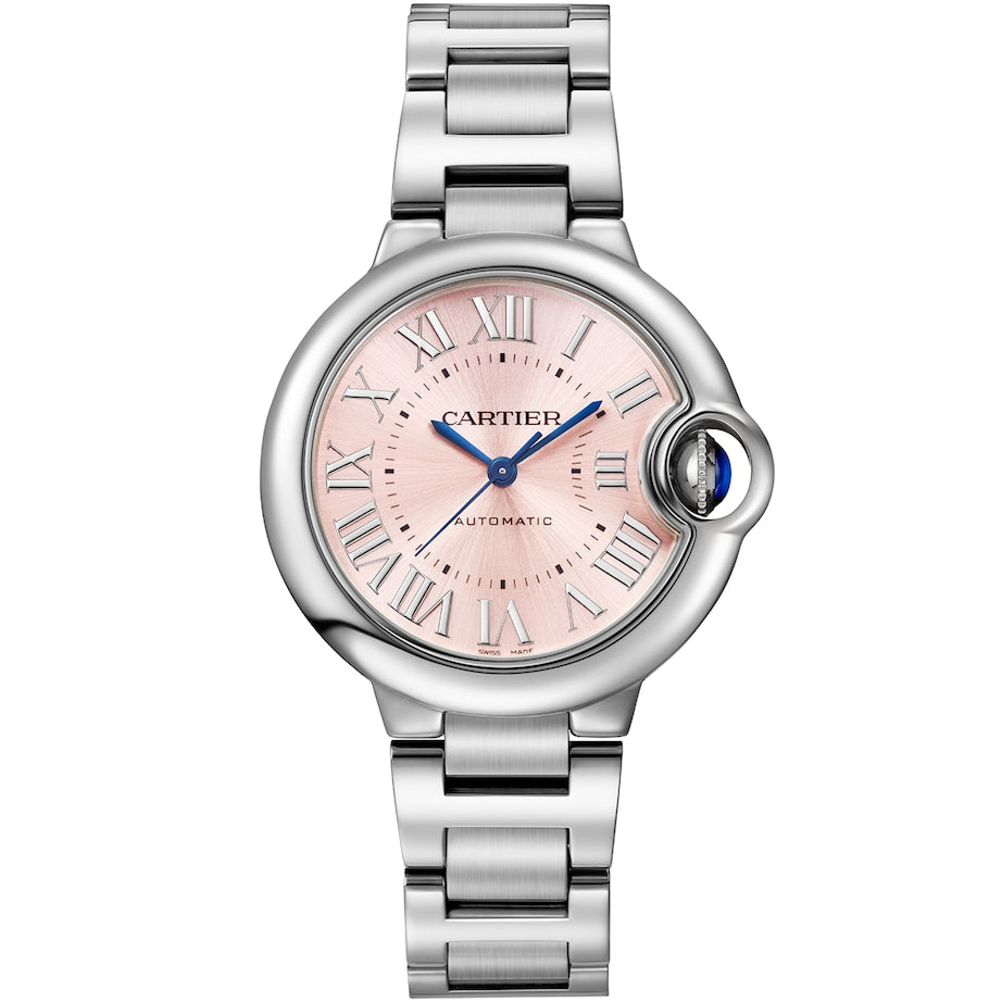 Stainless Steel Ballon Bleu de Cartier Watch 33mm
