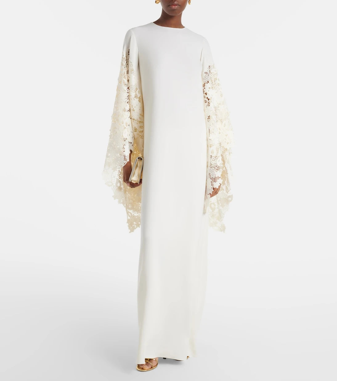 Oscar de la Renta - Floral silk-blend kaftan