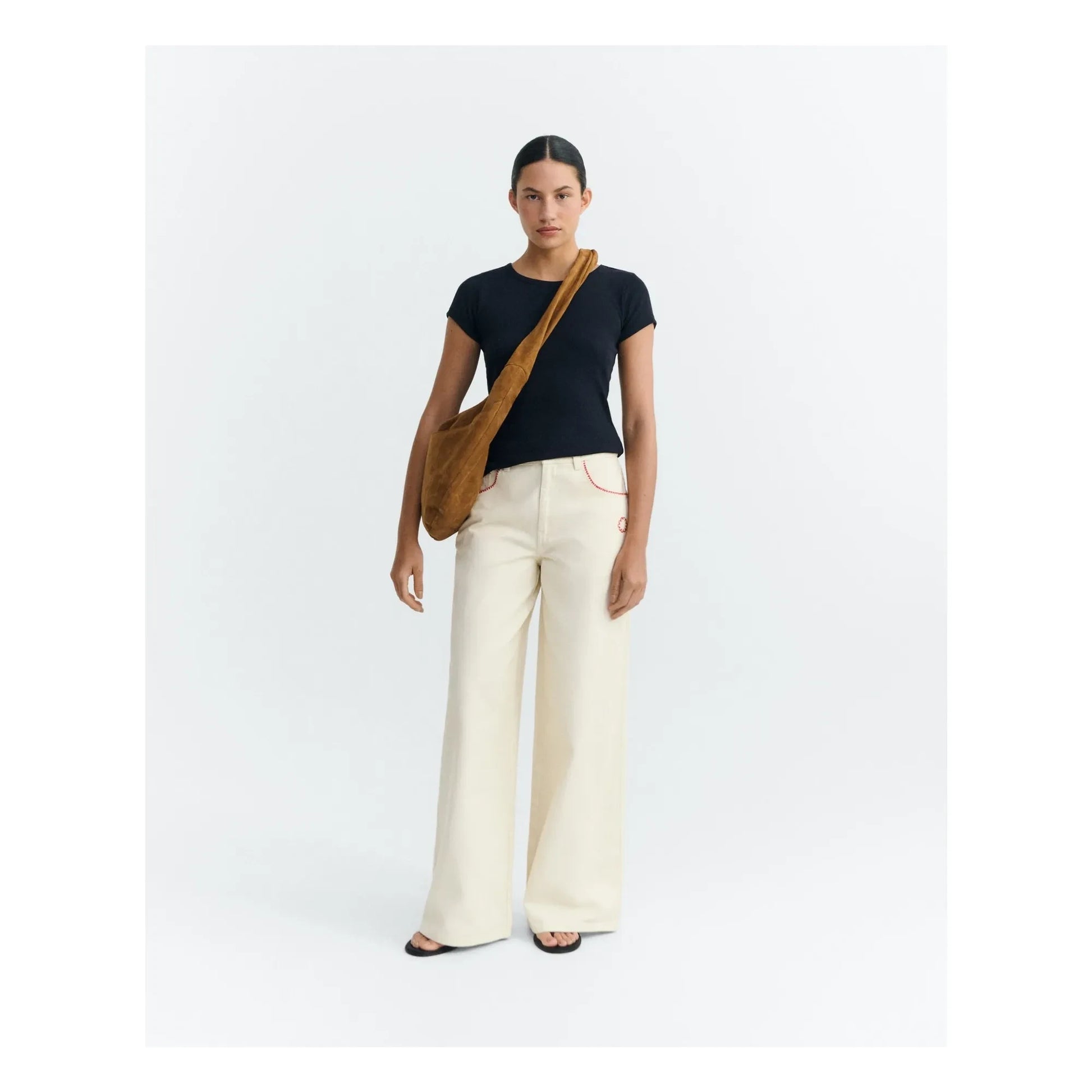 Thinking Mu - Hedda organic cotton pants | Ecru
