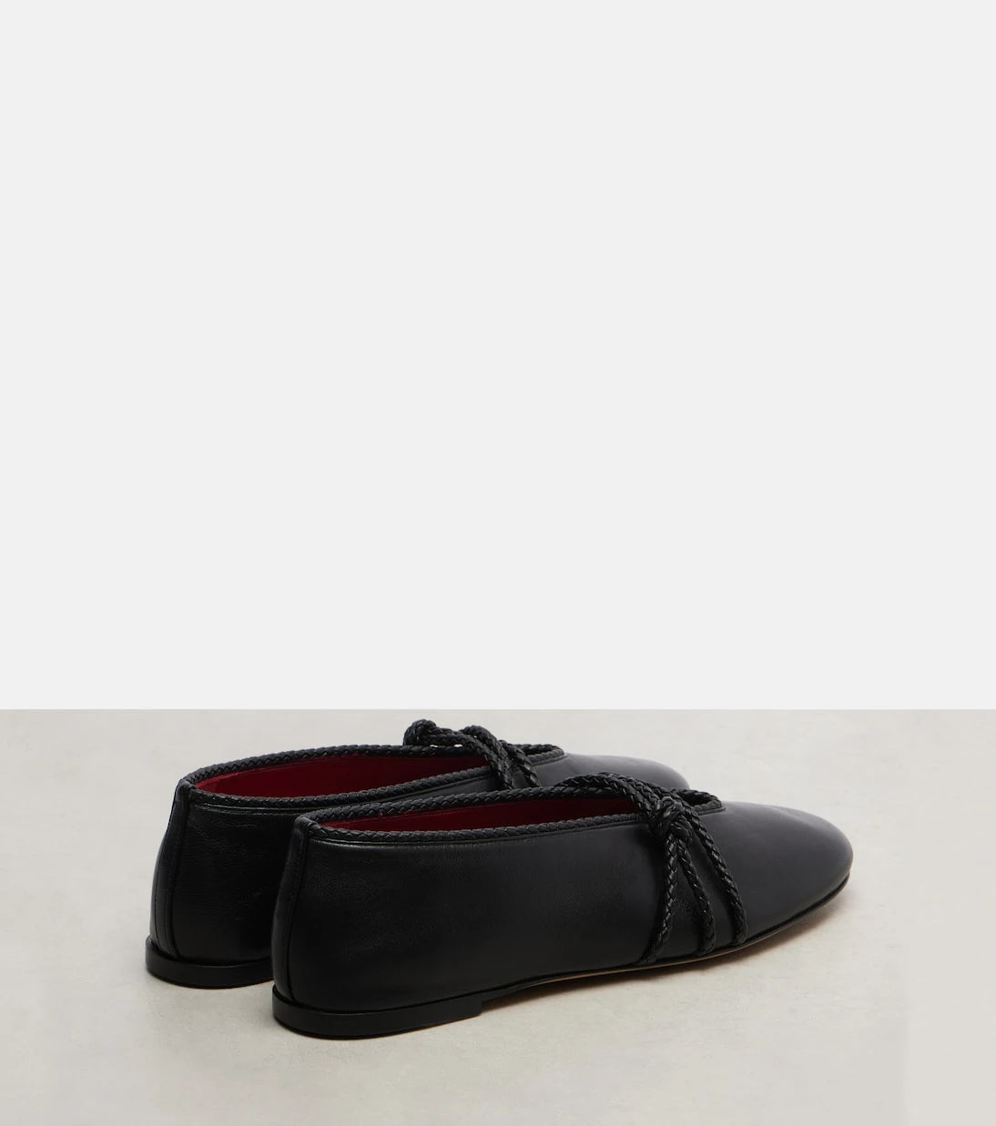 Bottega Veneta - Rosa Knot leather ballet flats