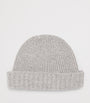 John Smedley Cashmere-Wool Ribbed Beanie