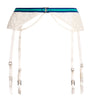 Ivory Mesh Serena Suspender Belt